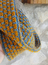 Luxury hand knit cowl