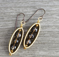 Smokey Quartz dangle earrings