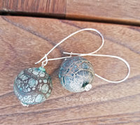 Turquoise Lampwork Earrings