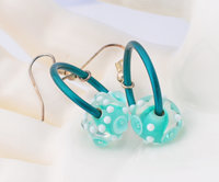 Bubbly sea inspired earrings