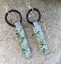 African Turquoise earrings