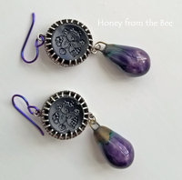 Purple Drop earrings