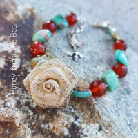 Carnelian and turquoise bracelet