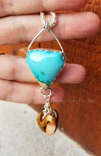 Beach wear Turquoise pendant