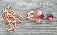 Copper and gemstone artisan necklace