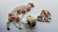 Peaches and Cream statement necklace