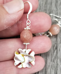 Peaches and cream earrings