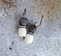 Coppery Brown artisan earrings