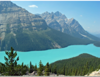 Glacial lake in BC