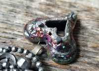 Raku Heart necklace