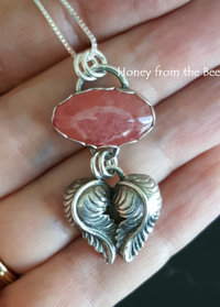 pink rhodochrosite pendant