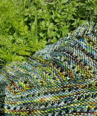Spring green shawl