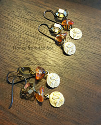 Honeybee artisan earrings