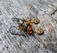 lightweight honeybee earrings