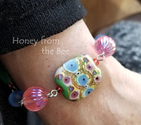 Colorful beaded artisan bracelet