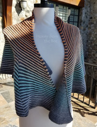 Sunset hand-knit shawl