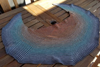 Warm handknit shawl