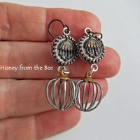 Silver and brass earrings