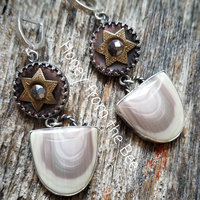 Mauve Imperial Jasper earrings