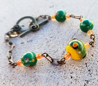 Green bead bracelet