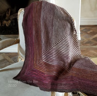 Berry toned handknit wrap