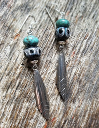 Sterling silver and turquoise earrings