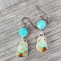 Royston Ribbon Turquoise earrings