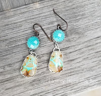 Turquoise gemstone earrings