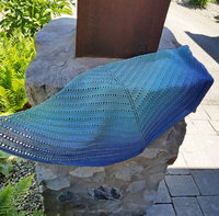Blue Lace shawl