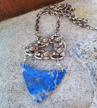 Lapis Lazuli and silver necklace