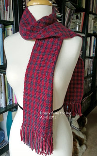 Perfect length woven merino scarf