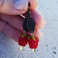 Red Raspberry earrings