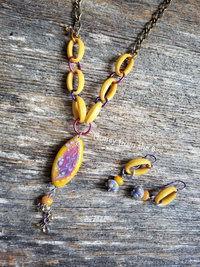 Yellow and Purple necklace