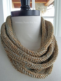 Silk Merino knit cowl