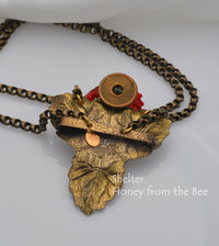 Back side of Poppy Necklace