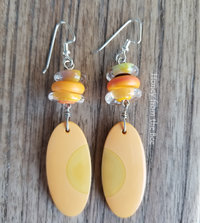 yellow and orange earrings