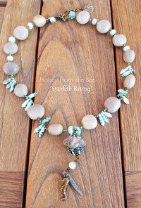 Ocean inspired statement necklace