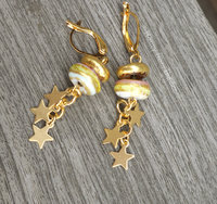 Dangling star earrings