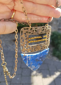 Lapis Lazuli statement necklace
