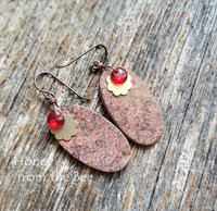 Red Rose earrings