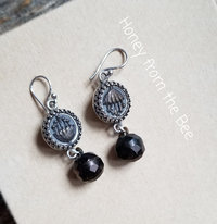 Antique Button earrings