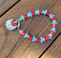 Red Tulip bracelet