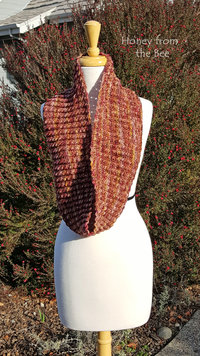 Long Rose knit cowl