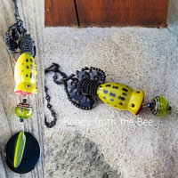 green fishing lure necklace