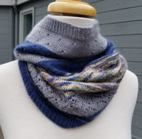 Blue and Grey Scarf