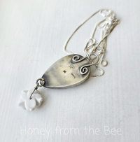 Back of sterling silver pendant
