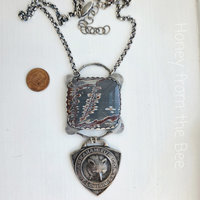 Statement necklace inspired by rivers and our environment