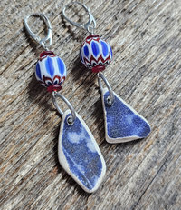 Red white and blue Americana earrings