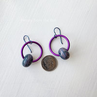 Fun pair of lampwork earrings