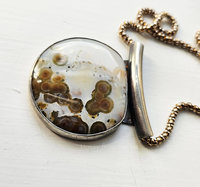 Ocean Jasper pendant in sterling silver